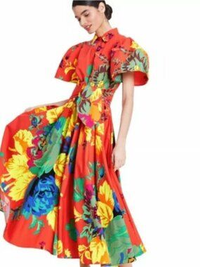 NWOT Christopher John Rogers x Target Floral Puff Sleeve Shirtdress